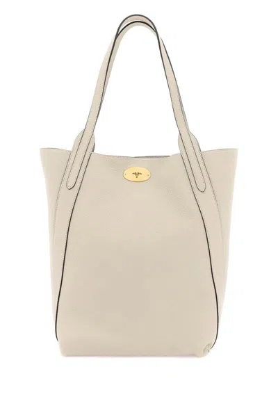 Shop Mulberry Grained Leather Bayswater Tote Bag In Neutro