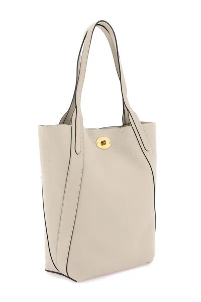 Shop Mulberry Grained Leather Bayswater Tote Bag In Neutro