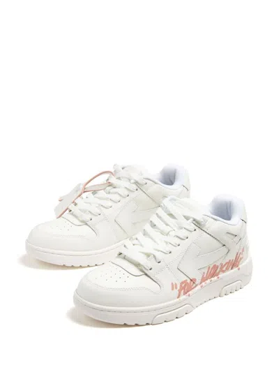 Shop Off-white 'out Of Office Slim' Sneakers In Bianco E Rosa