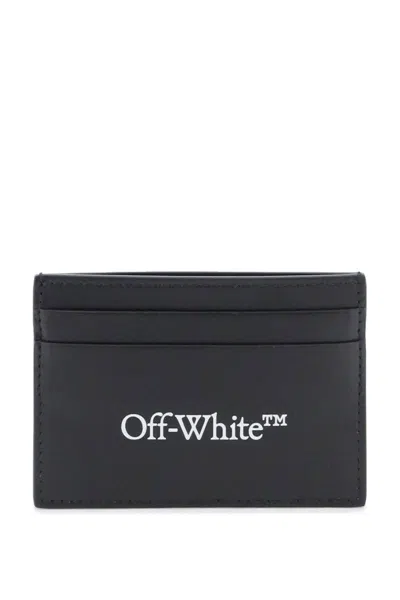 Shop Off-white Bookish Logo Card Holder In Black