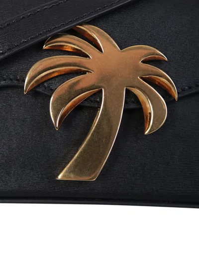 Shop Palm Angels Shoulder Bags In Blackgold