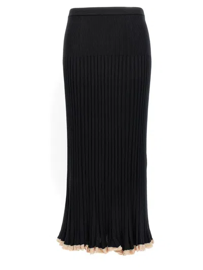 Proenza Schouler Ribbed Skirt Skirts Black In Black