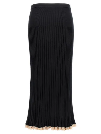 Proenza Schouler Ribbed Skirt Skirts Black In Black