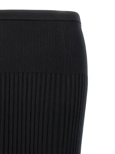 Shop Proenza Schouler Ribbed Skirt In Black