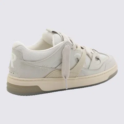 Shop Represent White Leather Sneakers In Flat White