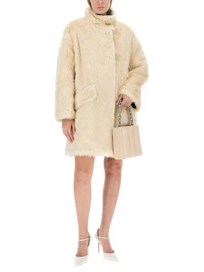 Shop Stand Studio Coat With Pockets "woman" In Ivory