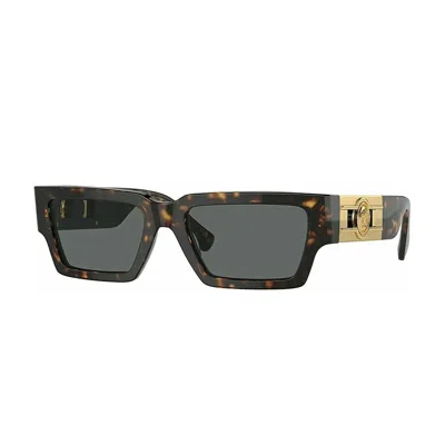 Shop Versace Medusa Ve4459 Sunglasses In 108/87 Tortoise