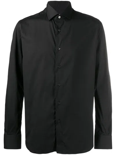 Shop Xacus Slim Fit Shirt In Black