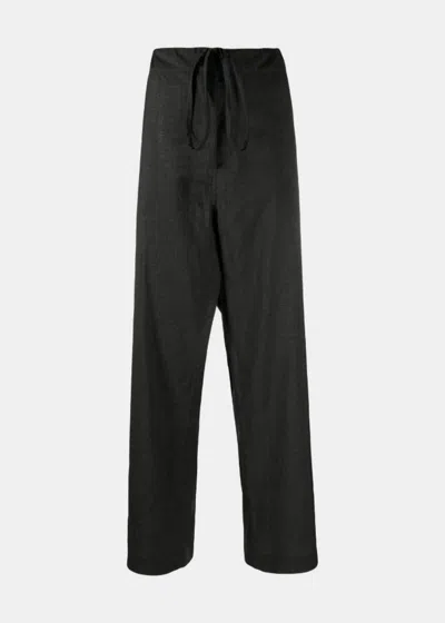 Shop The Row Grey Argent Tapered Trousers In Dark Grey