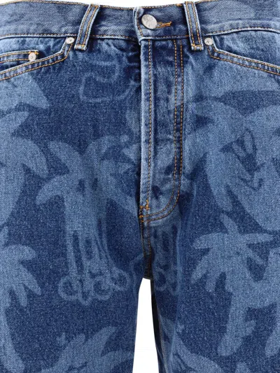 Shop Palm Angels Jeans In Bluelight