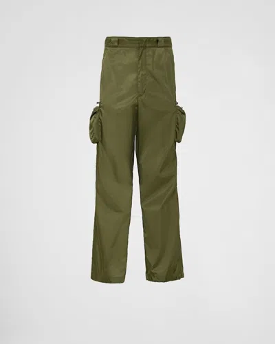 Shop Prada Pants In Green