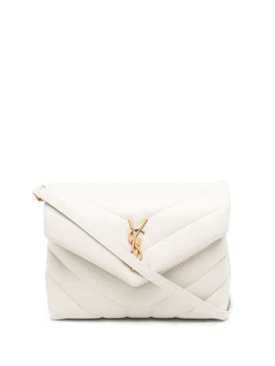 Shop Saint Laurent Shopping Bags In White
