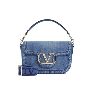 Shop Valentino Shopping Bags In Blue