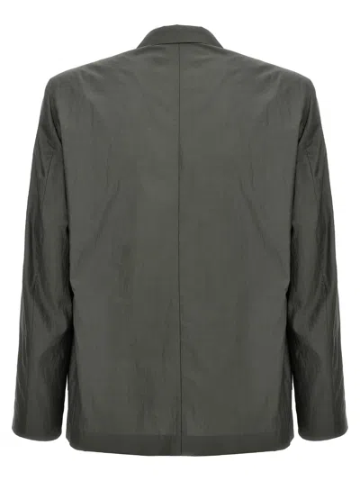 Shop Lemaire Double-breasted Blazer Gray