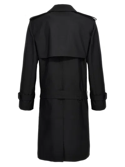 Shop Burberry Double-breasted Long Trench Coat Coats, Trench Coats Black