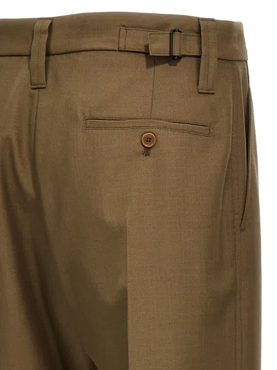 Shop Lemaire One Pleat Pants Brown