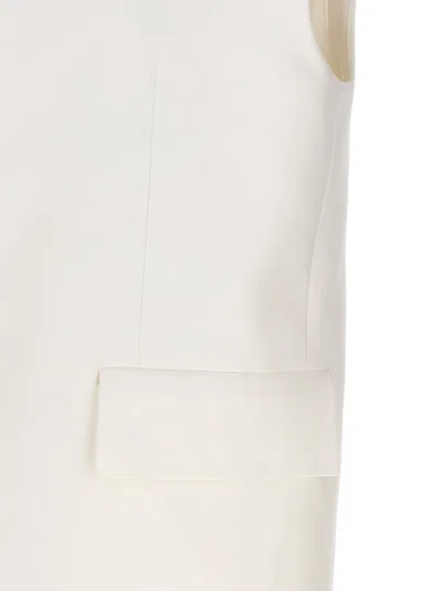Shop Jil Sander Oversized Tailored Vest Gilet White