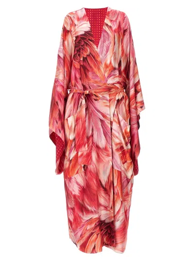 Shop Roberto Cavalli Reversible Dress Dresses Fuchsia