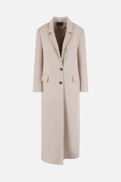10 Corso Como Buttoned-up Overcoat In Beige