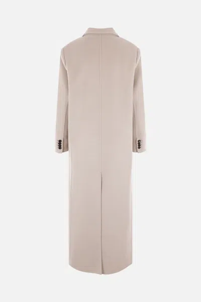 10 Corso Como Buttoned-up Overcoat In Beige