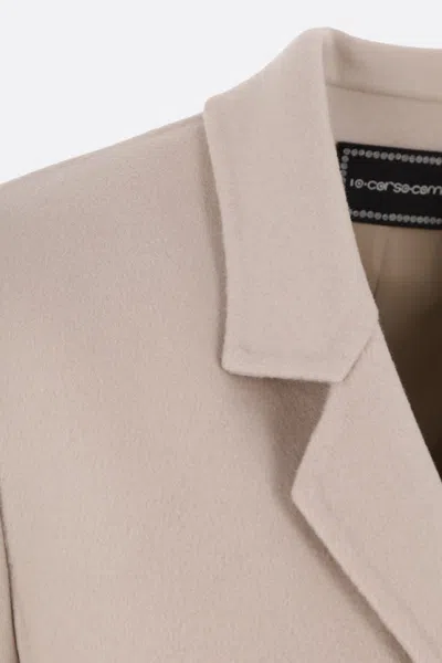 10 Corso Como Buttoned-up Overcoat In Beige