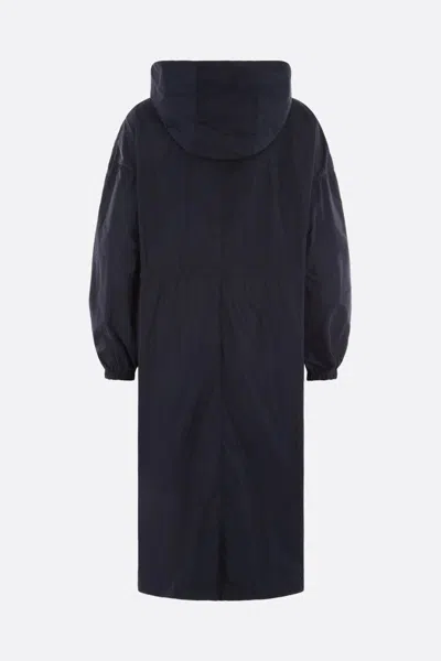 10 Corso Como Hooded Coat In Blue