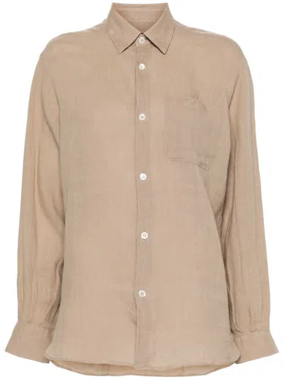 Shop Apc A.p.c. Chemise Sela Clothing In Nude & Neutrals