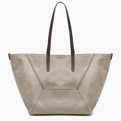 Shop Brunello Cucinelli Shopping Bags In Gray