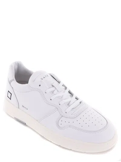 Shop Date D.a.t.e. D.a.t.e. Sneakers "court Calf" In White