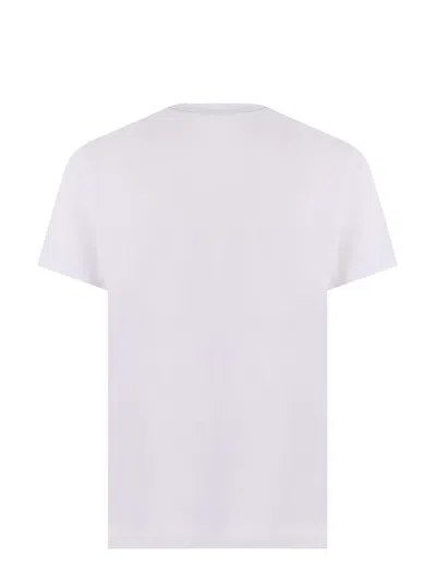 Fay Embroidered-logo Crew-neck T-shirt In White