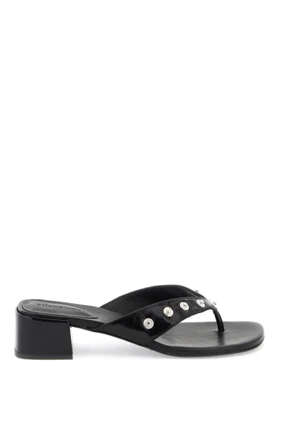 Shop Paloma Wool Studded Flip-flop Sandals In Black