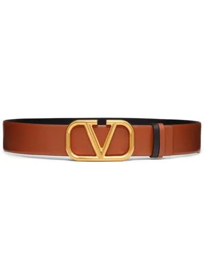 Shop Valentino Belts In Brown