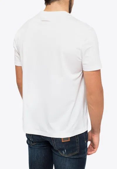 Shop Prada Basic Crewneck T-shirt In White