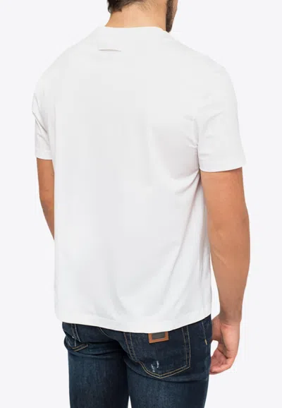 Prada Men's Cotton T-shirt With Logo In White