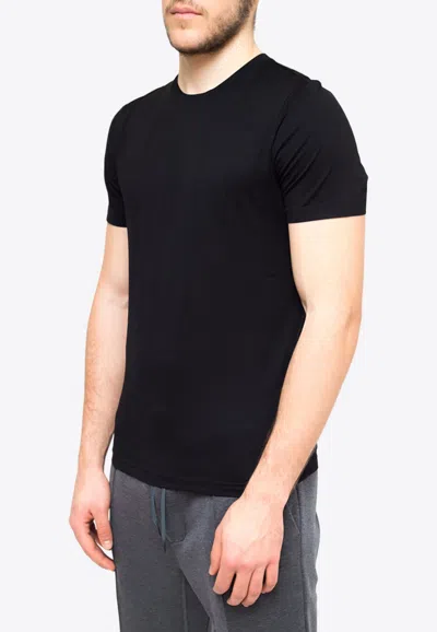 Shop Prada Basic Crewneck T-shirt In Black