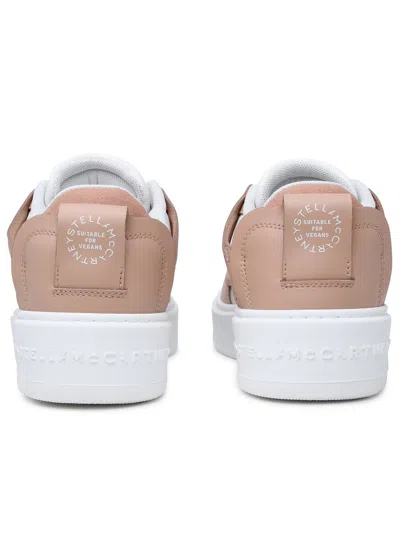 Shop Stella Mccartney Donna S Wave 1 Sneakers In A Powder Polyester Blend In Cream
