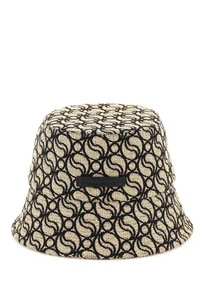 Shop Stella Mccartney S-wave Woven Straw Bucket Hat Women In Multicolor