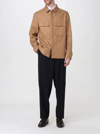 Zegna Sovracamicia In Brown