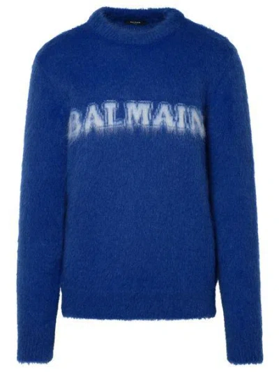 Shop Balmain Jerseys & Knitwear In Blue