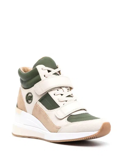 Shop Michael Kors Michael  Sneakers In Green
