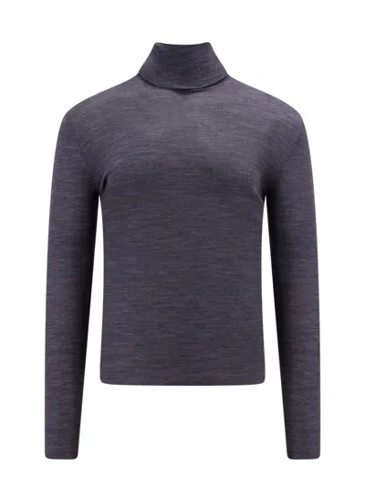 Shop Saint Laurent Sweater In Grey