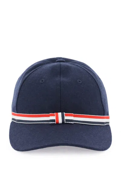 Shop Thom Browne Caps & Hats In Blue