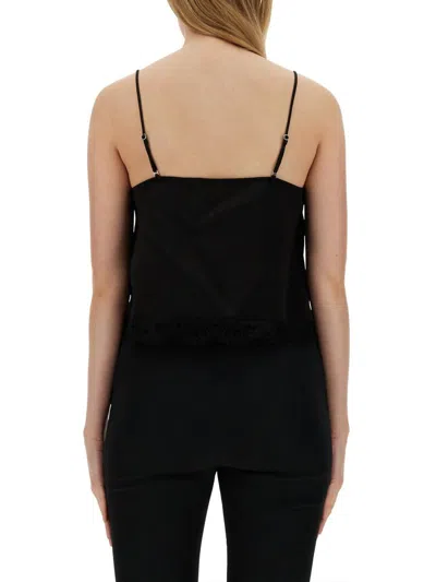 Shop Alexander Mcqueen Top With Thin Straps In Black