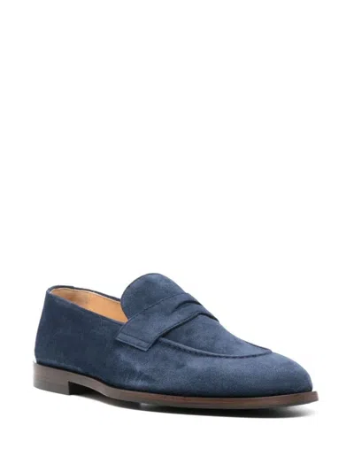 Shop Brunello Cucinelli Loafers Shoes In Blue