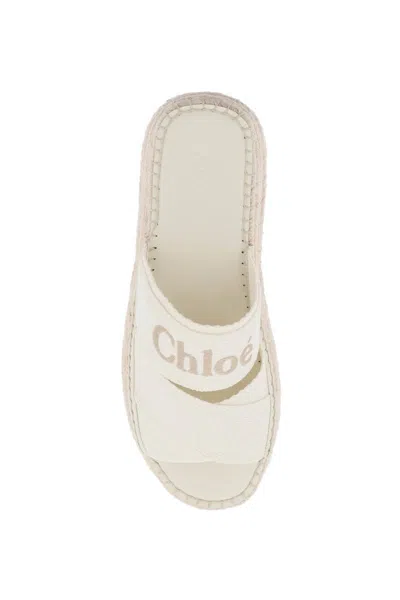 Shop Chloé Wedges In White