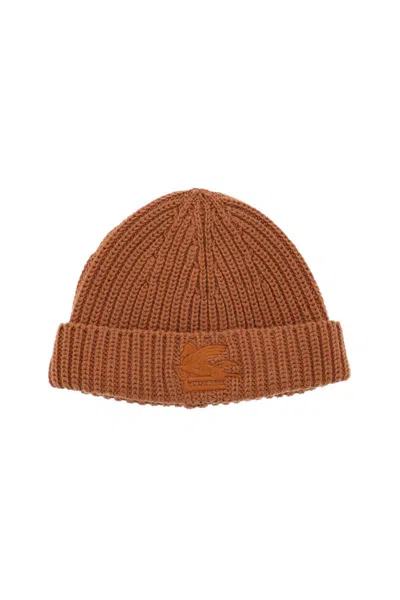 Shop Etro Caps & Hats In Brown