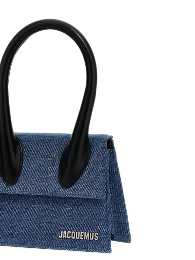 Shop Jacquemus 'le Chiquito Moyen' Handbag In Blue