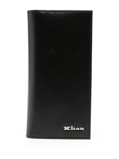 Shop Kiton Wallet Accessories In Black
