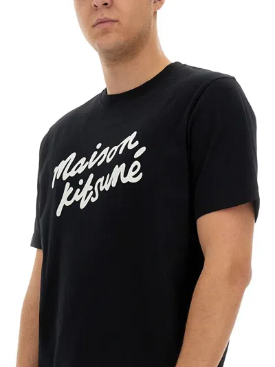 Shop Maison Kitsuné T-shirt With Logo In Multicolour