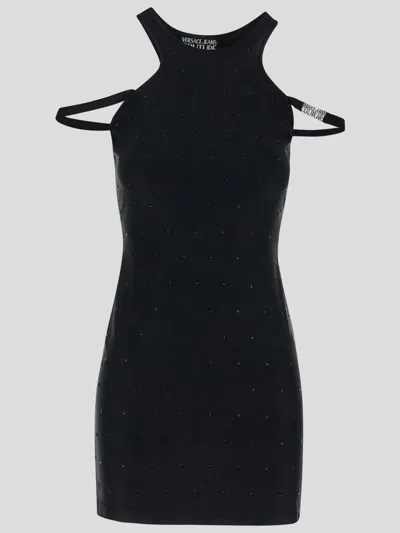 Shop Versace Jeans Couture Dresses In Black